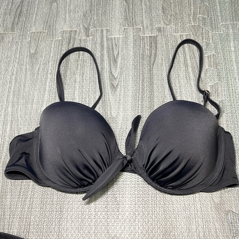Victoria’s Secret Solid Black Underwire Top  - Women's Size 36B